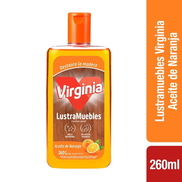 Lustra Muebles Líquido Aceite de Naranja Botella, 260 ml