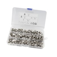 Magideal - 50 Uds M6 Tuercas Enjauladas Y Tornillos De Montaje Tornillos De Estante De Servidor Para Montaje De Servidor Estantes De Enrutador Tuercas De Inserci