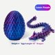 thumbnail image 2 of Cestas de pascua Toy Zobetro impresas en 3D con forma de huevo de dragón, color morado, 2 of 6