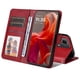 thumbnail image 2 of Funda Billetera para Motorola Moto G85 5G con Porta Tarjetas y Soporte Ajustable Rojo, 2 of 4