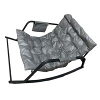 Bothyi - Sillón Mecedor Doble Con Respaldo Reclinable Para Sala De Estar, Apartamento, Color Gris