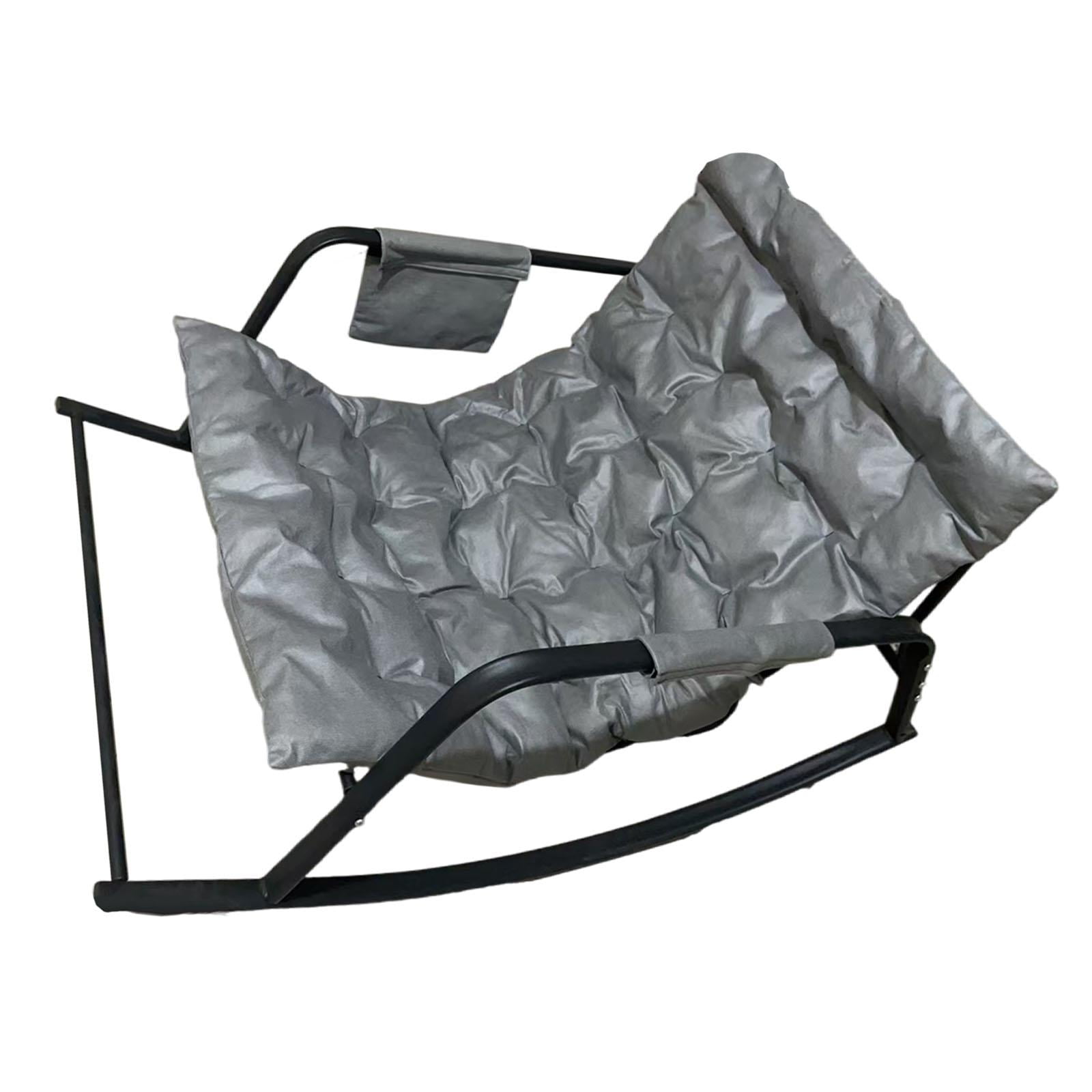 Bothyi - Sillón Mecedor Doble Con Respaldo Reclinable Para Sala De Estar, Apartamento, Color Gris