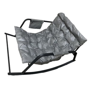 Bothyi - Sillón Mecedor Doble Con Respaldo Reclinable Para Sala De Estar, Apartamento, Color Gris