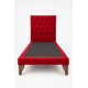 thumbnail image 5 of Cama Plaza y Media Rojo Italiano Capitoné  + Colchon Mery Desing, 5 of 9