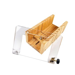 Magideal - Cortador De Jabón De Madera, Herramienta De Corte De Molde, Rebanador De Queso Multifunción, Herramienta Rebanadora De Jabón De Espesor Ajustable Para