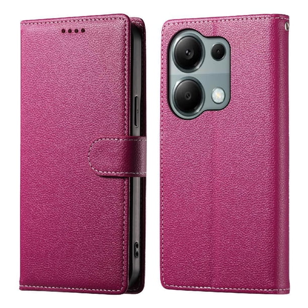 Funda para FOXDOCK Xiaomi Poco M6 Pro 4G– Cuero Premium, 3 ranuras para tarjetas, Protección contra impactos