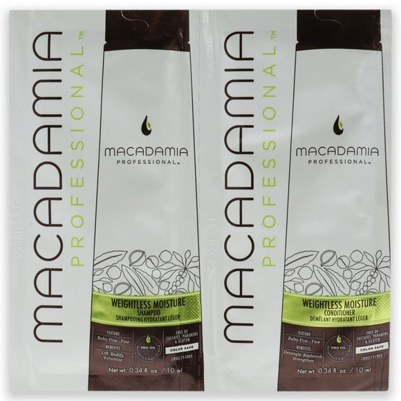 Juego De Humedad Sin Peso Profesional Macadamia Oil Shampoo Y Acondicionador