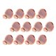thumbnail image 5 of Arreglos de 12 piezas de 12 mm Cabochon Pendientes de clip de oro dorado sin perforaciones, 5 of 5