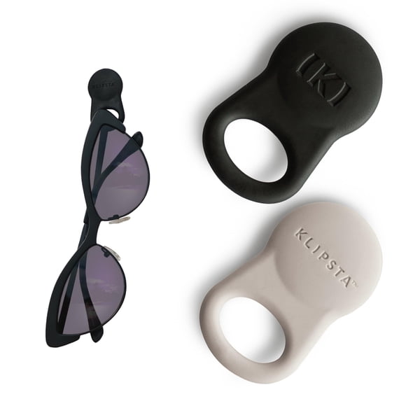 Clips para gafas KLIPSTA SPEX Black+Stone, paquete de 2 unidades, soporte magnético