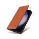thumbnail image 2 of Funda Billetera de Cuero para Samsung Galaxy S25 con Tarjetero y Soporte - Tapa Magnética Marrón, 2 of 6
