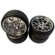thumbnail image 5 of Juego De Ruedas Y Neumáticos Para Camiones De Orugas Tamiya TT01 TT02 HSP Blanco, 5 of 5