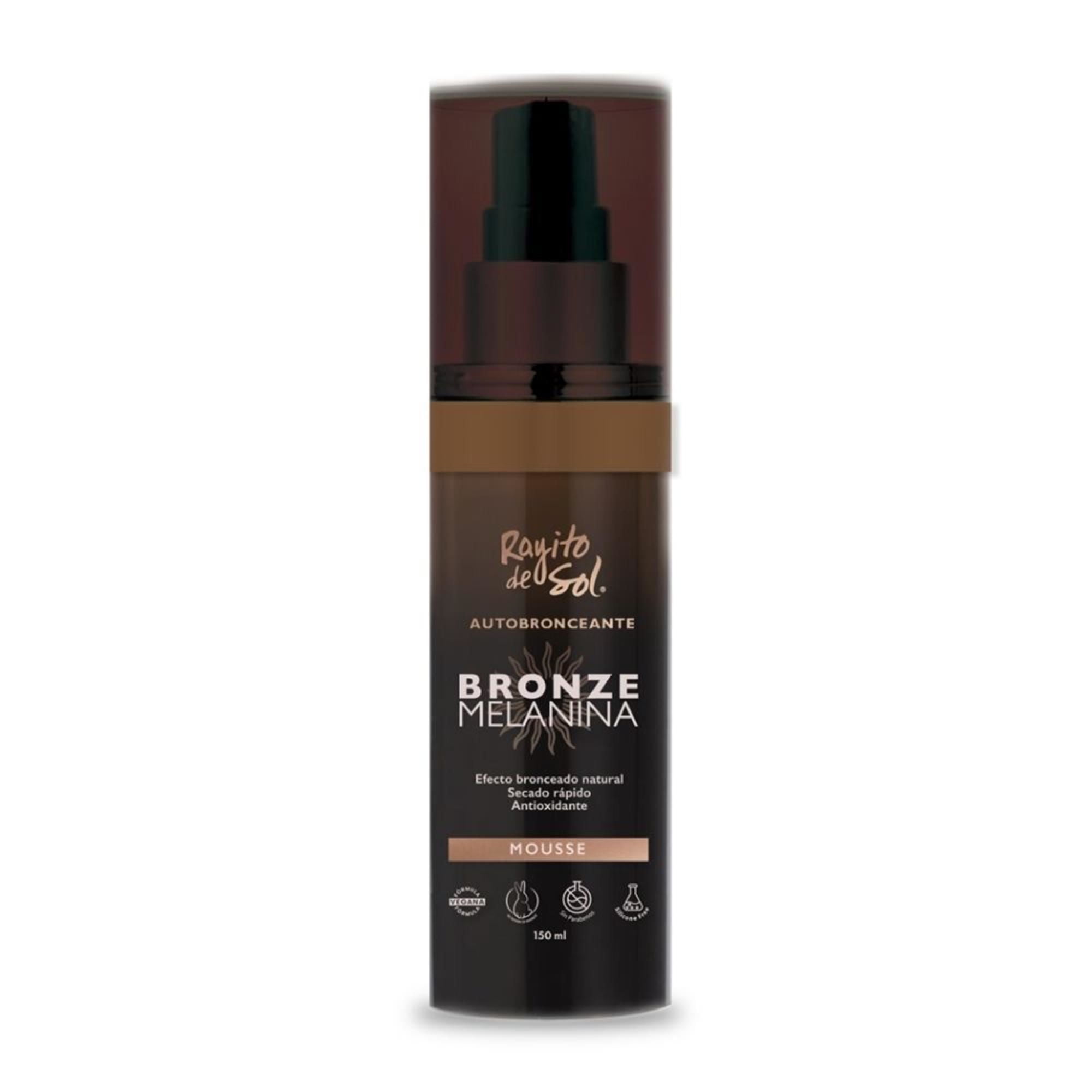 Espuma Autobronceante Bronze Melanina 150 ml Rayito de Sol
