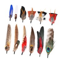 Bothyi - Sombrero Plumas Sombrero De Vaquero Pluma Para Sombreros Fedora Disfraz Sombreros De Fiesta De Navidad Estilo B