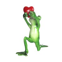 Bothyi - Estatua De Rana, Obra De Arte, Lindo Adorno De Mesa Para Sala De Estar, Oficina, Estantería, Amor