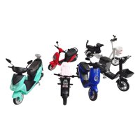 Bothyi - 6 Uds Simulación Ensamblar 1/24 Kits De Motocicleta Eléctrica Colección De Decoración Del Hogar