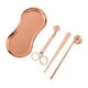 thumbnail image 2 of Accesorio Para Velas, Cortador De Mecha, Apagavelas, Multiusos, Con Bandeja De Almacenamiento, Oro Rosa, 4 Uds., 2 of 3