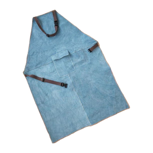 Delantal de Soldador Ropa Protectora para Soldadores Delantal de Garaje Delantal para Hombres Y Mujeres Delantal de Mecánico Delantal Resistente Al Ca 60cmx90cm Azul