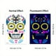 thumbnail image 1 of Funny Halloween Death Fluorescent Tattoo Sticker Face Sticker Undead Ghost Day Scar Tattoo Sticker, Temporary Tattoo Sticker The Day Of Dead Halloween Makeup, 1 of 3
