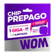 thumbnail image 1 of Chip Wom Prepago (Pack X50) / 1 Giga + 50 minutos + Whatsapp ilimitado / Vigencia de 15 Días, 1 of 2