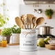 thumbnail image 2 of Soporte para utensilios Barnyard Designs Ceramic Farmhouse White, 2 of 9
