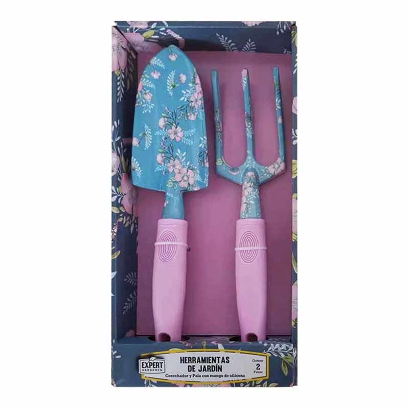 Expert Gardener - Set Herramientas Pala + Cosechador Lila