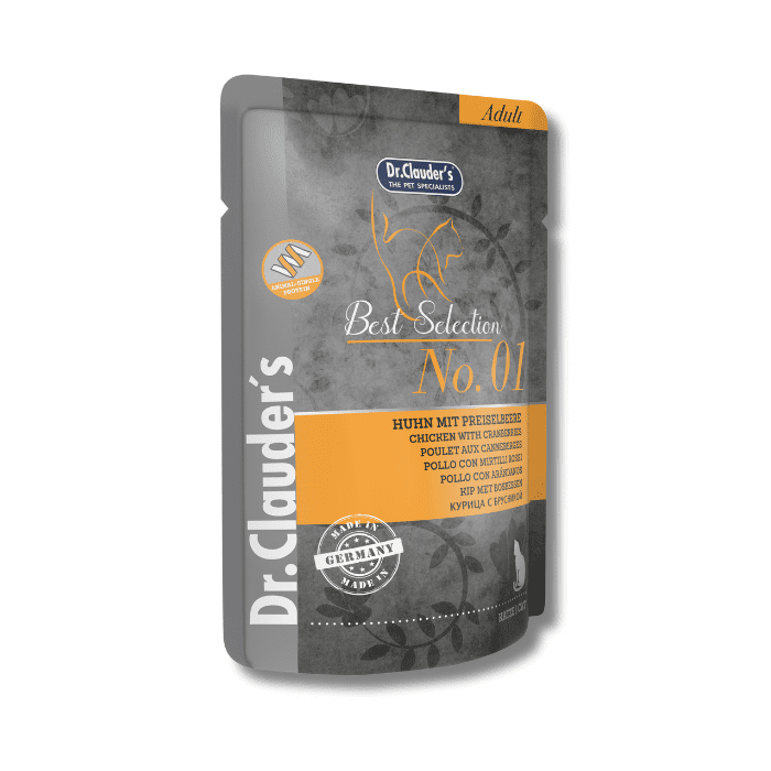 Alimento húmedo para gatos BS Pollo y cranberries - Dr. Clauder's x5 pouch