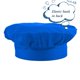 thumbnail image 5 of Set de delantal y gorro de chef CRJHNS para niños, ajustable, algodón, azul, 5 of 7