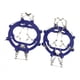 thumbnail image 1 of Tacos De Hielo Crampones Tracción Simple Invierno Hielo Nieve Grips 10 Dientes Blue_L, 1 of 5