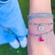 thumbnail image 1 of Pulsera Miyuki con Corazón Magenta: un detalle que habla el lenguaje del amor, 1 of 3