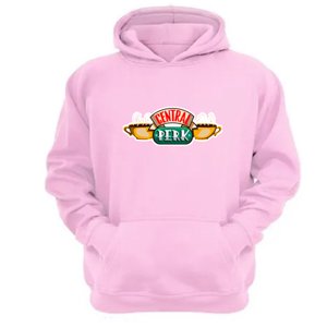 Genérico - Polerón Canguro Central Perk Rosa Talla Xl Unisex