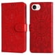 thumbnail image 2 of Funda tipo cartera FOXDOCK para iPhone 16e , diseño girasol en relieve, cuero PU, cierre magnético, soporte y tarjetero, 2 of 5