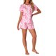 thumbnail image 2 of INSPIRE CHIC Conjuntos de Pijama de Manga Corta para Mujer con Bolsillos, Suave Ropa de Dormir con Botones y Pantalones Cortos con Cintura Elástica S Tie-dye, 2 of 6