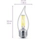 thumbnail image 2 of Bombillas LED Philips, 40 W, BA11, base E26, paquete de 3, 2 of 3
