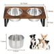 thumbnail image 3 of Comedero elevado de madera Kevideawl para perros, altura de 3 cm, 2 x 1200 ml, 3 of 7