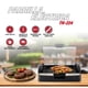 thumbnail image 4 of Parrilla Eléctrica Thomas TH-224 Grill y Plancha Cocina, 4 of 12