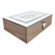 thumbnail image 1 of Caja De Té Mediana De Madera 6 Espacios Con Diseños Heart blanco 0, 1 of 3