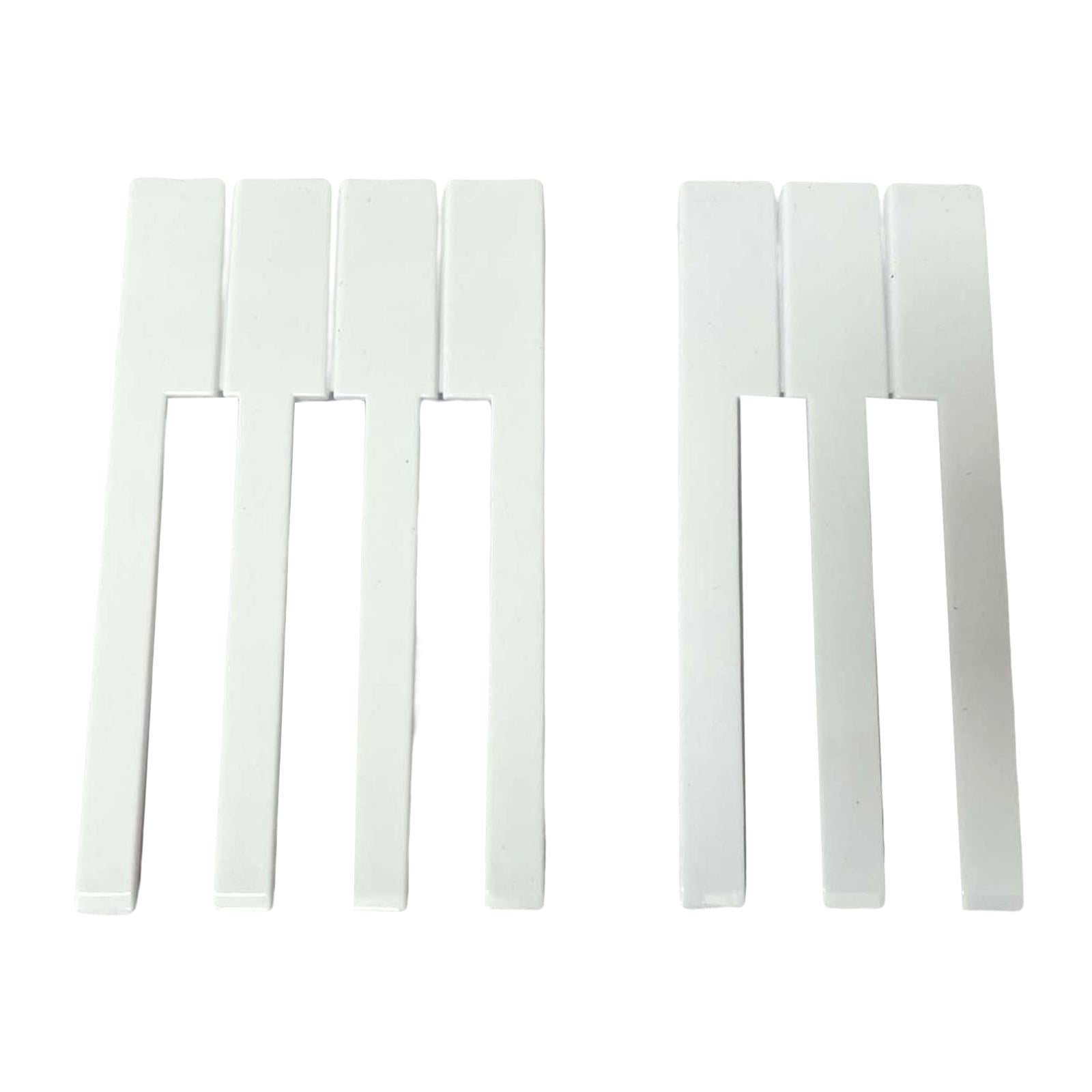 Bothyi - Reparación De Tapas De Teclas, Accesorios De Pvc, Instrumentos De Teclado De Repuesto, Blanco