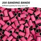 thumbnail image 3 of Lijas para uñas Rolybag 200 piezas 240 granulado rosa, 3 of 8