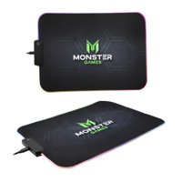Monster Games - Mousepad Gamer Usb Rgb 35X25Cm Negro Speed