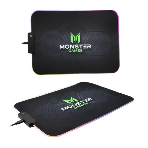 MousePad Gamer USB RGB 35x25cm Negro Speed