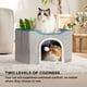 thumbnail image 3 of Cama para gatos Bedsure Cat Cave para gatos de interior con almohadilla rascadora, 3 of 7