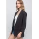thumbnail image 5 of Blazer Mkfashionsclothing Tejido Sólido Manga 3/4 Negro S, 5 of 7
