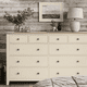 thumbnail image 1 of Cómoda de Madera 10 Cajones Máxima Capacidad de Almacenamiento - Beige - 180x40x90 cm, 1 of 3