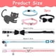 thumbnail image 2 of 3 Pieces Rhinestones Gato Collars Bling Breakaway Gato Collar con Love Hearte Blow Campana Adjustable Gato Collar fo Gato, Small Dog Negro, Azul and Rosa, 2 of 7
