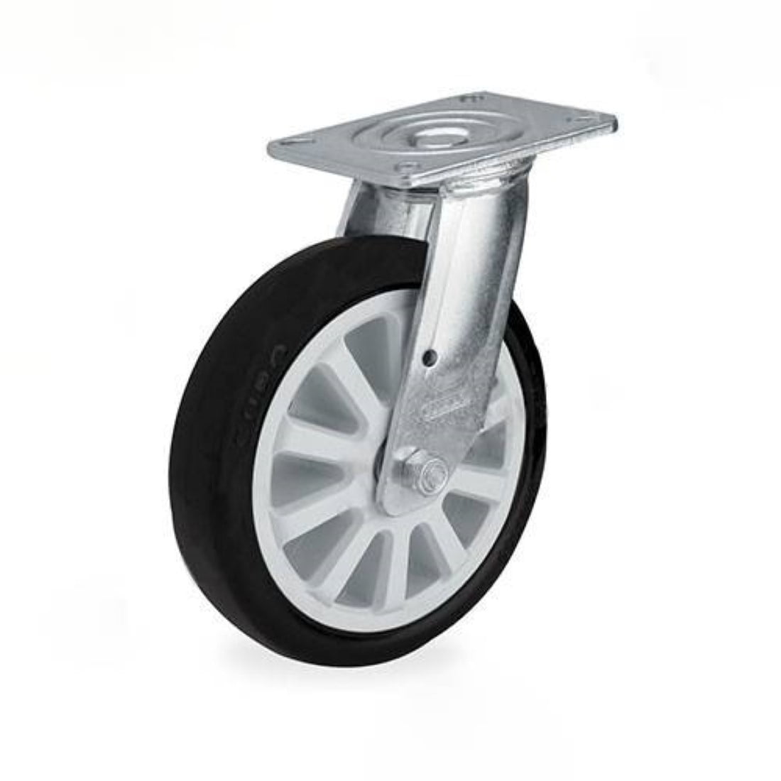 Supo - Z07 Pu Rueda Giratoria Base Plana 200mm