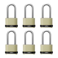 Paquete De 6 Candados Combinados Guliffen Heavy Duty Outdoor