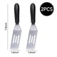 thumbnail image 3 of Edgnb Juego de 2 mini espátulas de cocina de acero inoxidable de 19 cm, 3 of 7