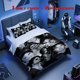 thumbnail image 1 of 3pcs Ian Somerhalder Puzzle Themed Bedding Set Including a Duvet Cover And Pillowcases, 1 of 5