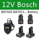 thumbnail image 2 of Batería de Reemplazo 12V Bos*ch 6Ah Li-ion BAT420 BAT411 para Bos*ch BAT411 BAT412 BAT413 BAT414 Batería 10.8V Herramientas Eléctricas Inalámbricas, 2 of 9