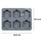 thumbnail image 5 of Moldes de silicona con forma de panal de abeja hexagonal 3D para hacer jabón y pasteles artesanales, antiadherentes y sin BPA., 5 of 7
